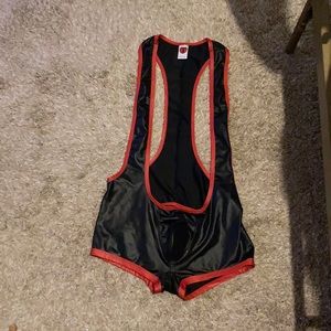 Black unicorn, ass open singlet